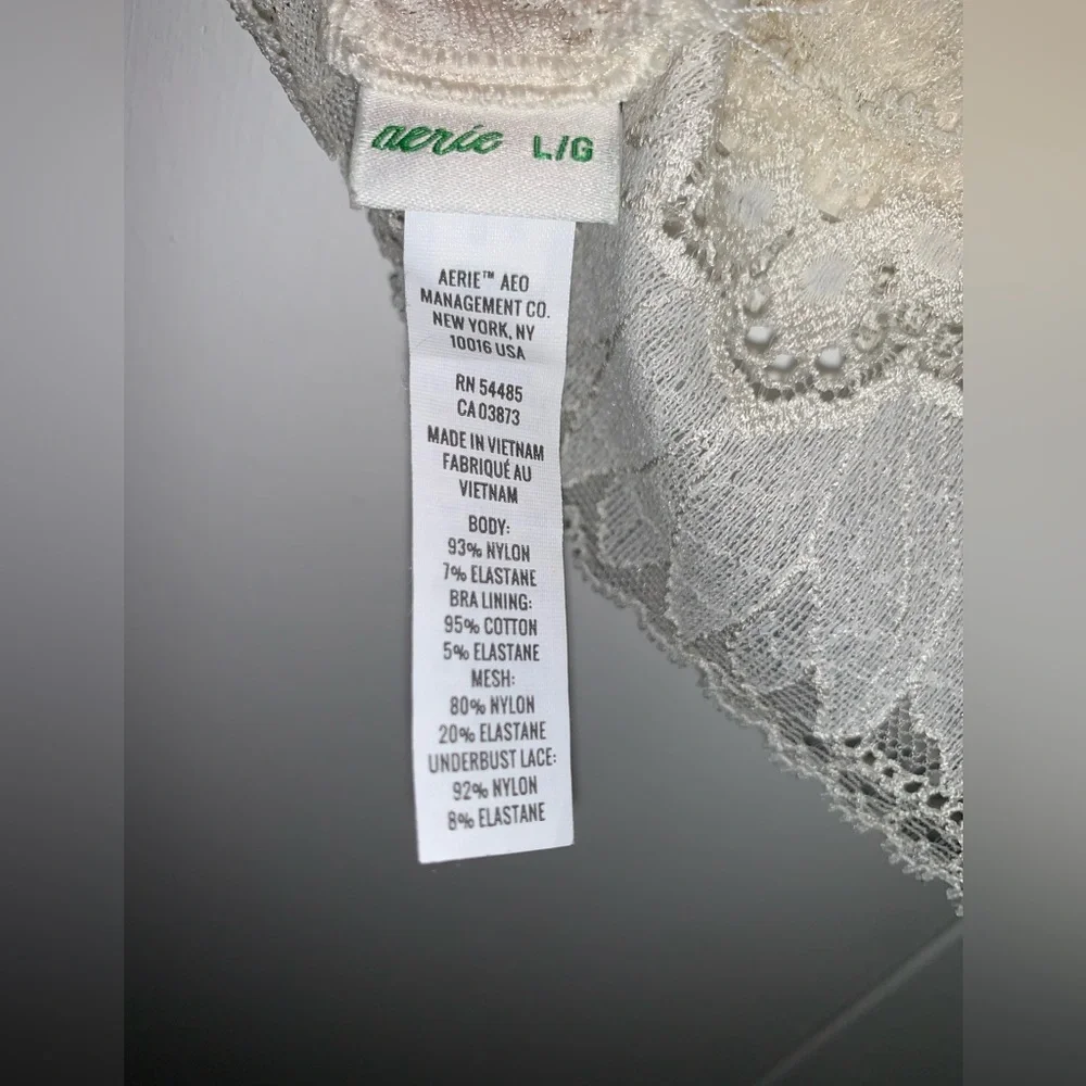 Aerie Racerback Lace Bralette with Padding Size L